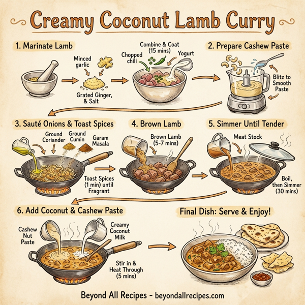 Creamy Coconut Lamb Curry instructions