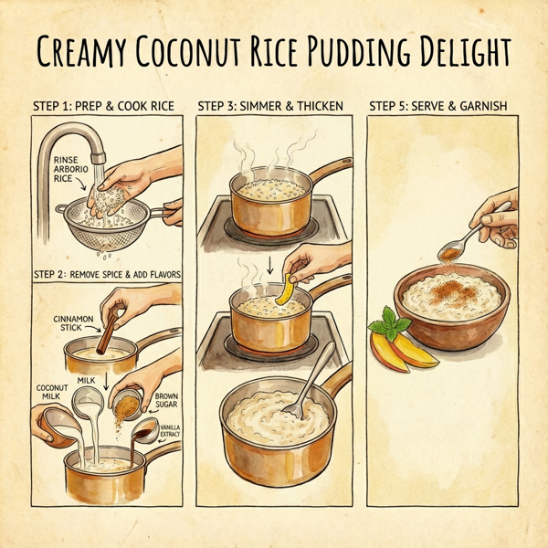 Creamy Coconut Rice Pudding Delight instructions