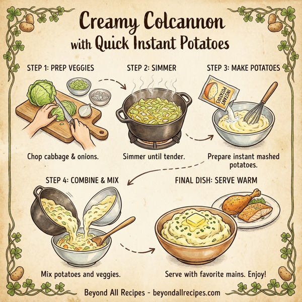 Creamy Colcannon with Quick Instant Potatoes instructions