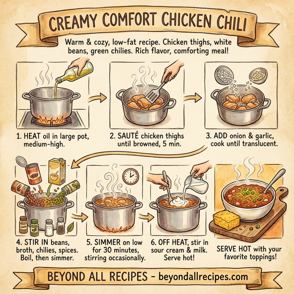 Creamy Comfort Chicken Chili instructions