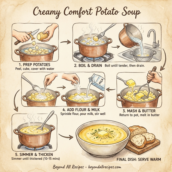 Creamy Comfort Potato Soup instructions