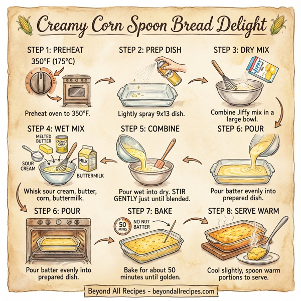 Creamy Corn Spoon Bread Delight instructions