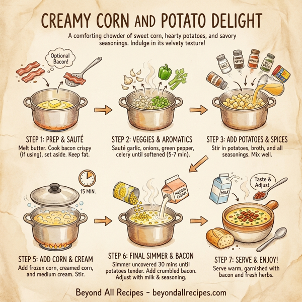 Creamy Corn and Potato Delight instructions