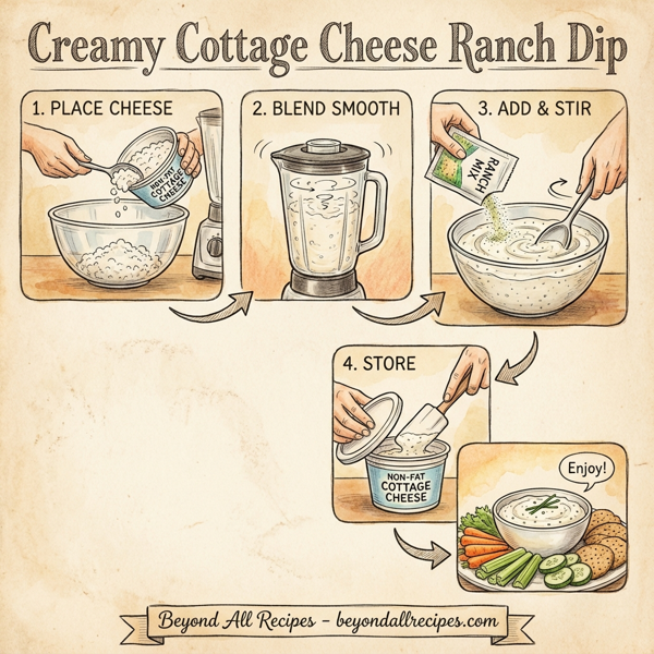 Creamy Cottage Cheese Ranch Dip instructions
