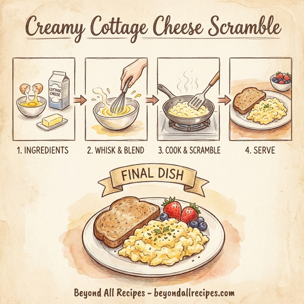 Creamy Cottage Cheese Scramble instructions