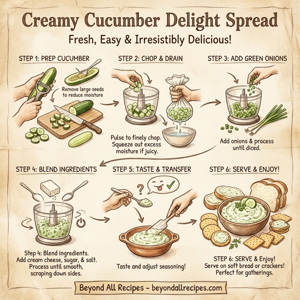 Creamy Cucumber Delight Spread instructions