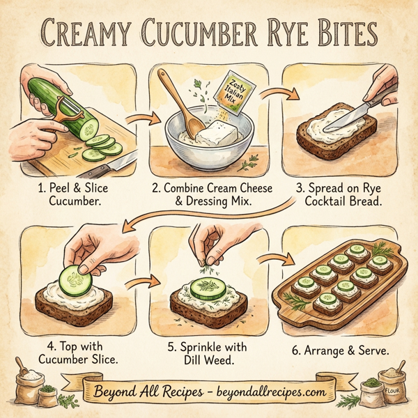  Creamy Cucumber Rye Bites instructions