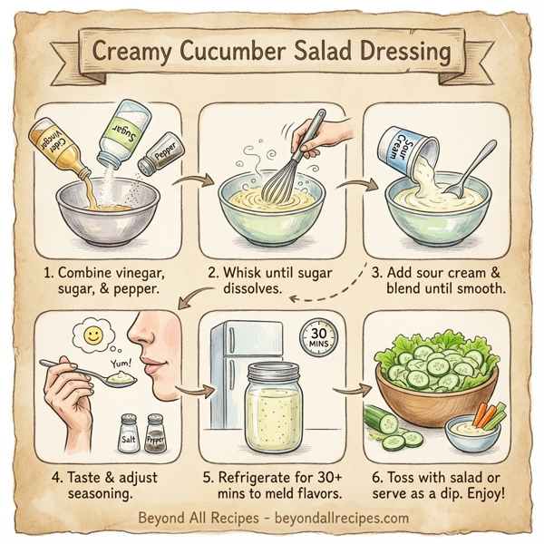 Creamy Cucumber Salad Dressing instructions