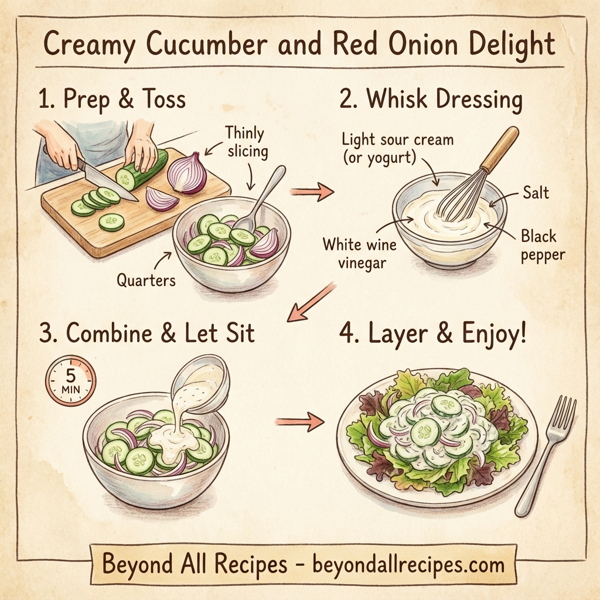 Creamy Cucumber and Red Onion Delight instructions