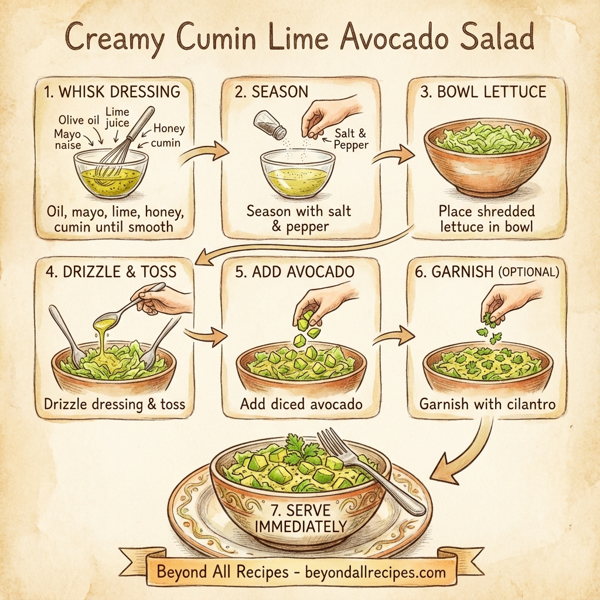 Creamy Cumin Lime Avocado Salad instructions