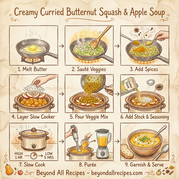 Creamy Curried Butternut Squash & Apple Soup instructions