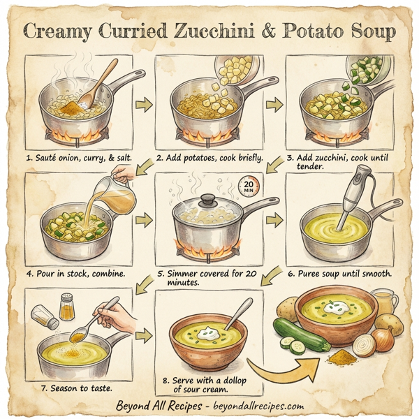 Creamy Curried Zucchini & Potato Soup instructions
