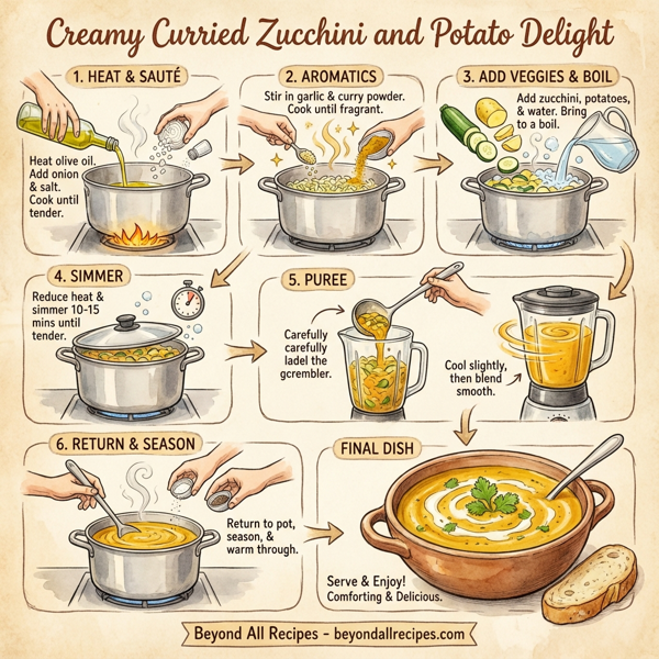 Creamy Curried Zucchini and Potato Delight instructions