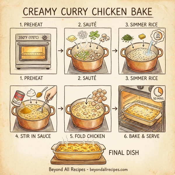 Creamy Curry Chicken Bake instructions