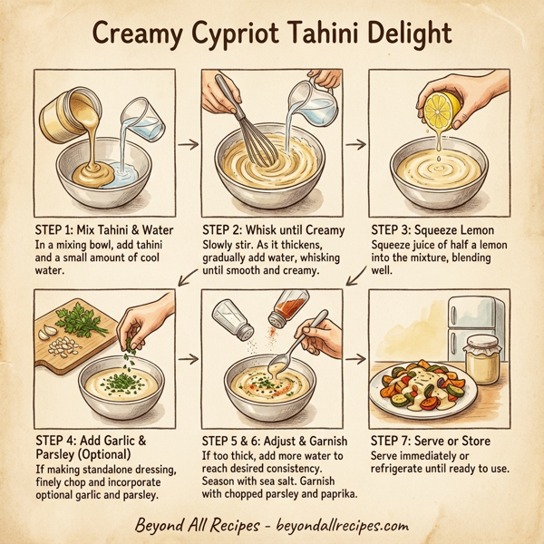 Creamy Cypriot Tahini Delight instructions