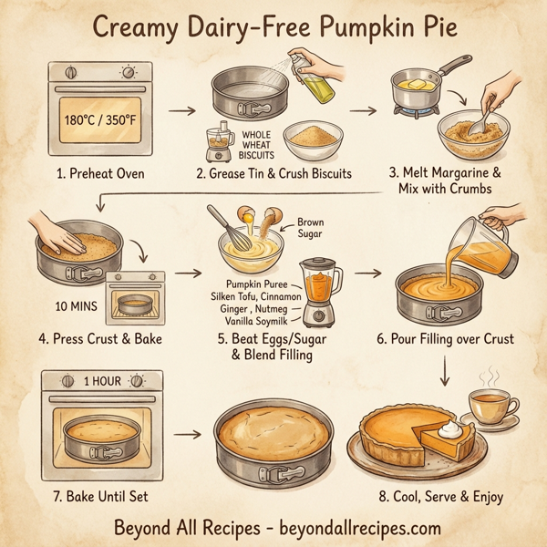 Creamy Dairy-Free Pumpkin Pie instructions