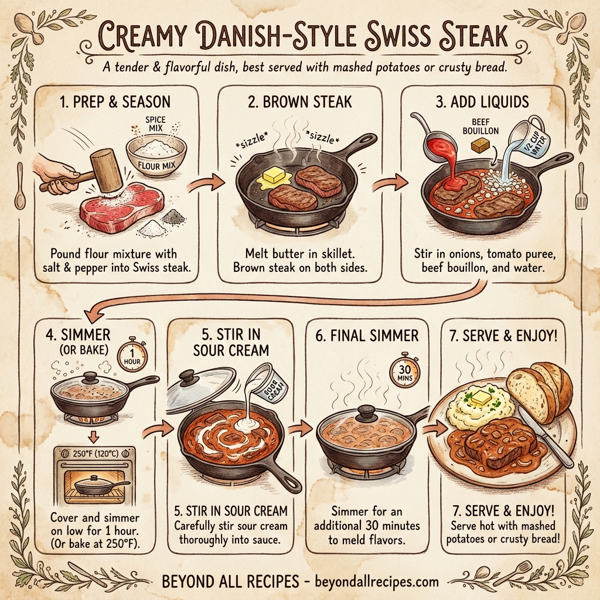 Creamy Danish-Style Swiss Steak instructions