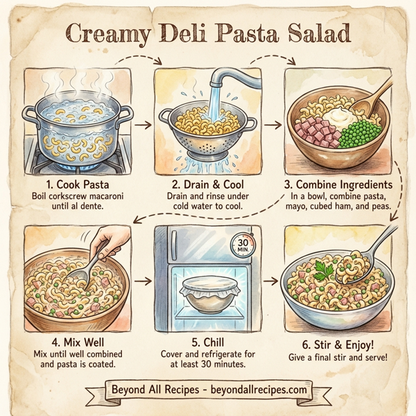 Creamy Deli Pasta Salad instructions
