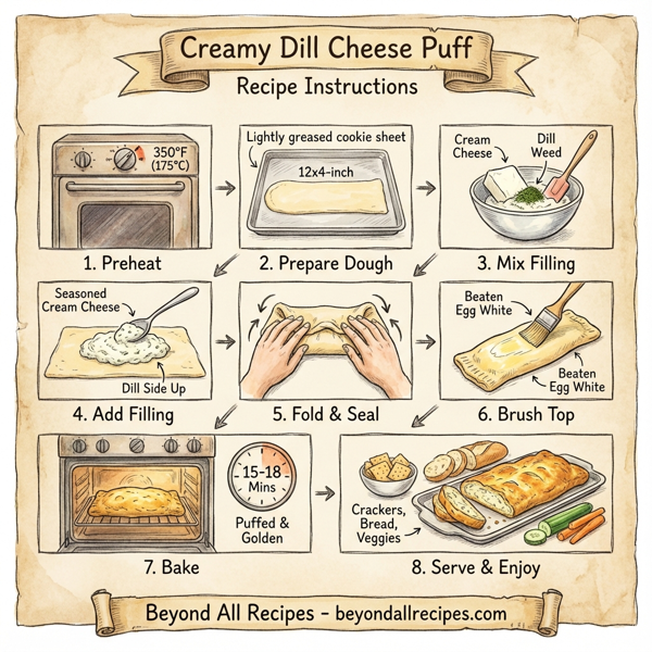 Creamy Dill Cheese Puff instructions