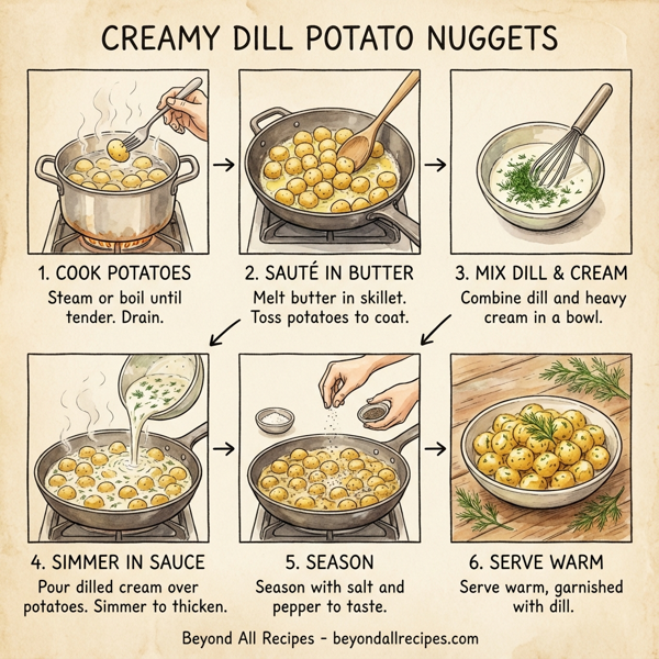 Creamy Dill Potato Nuggets instructions