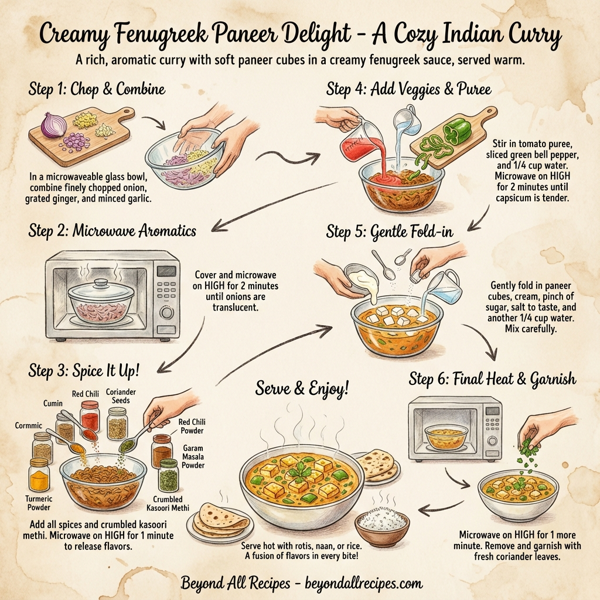 Creamy Fenugreek Paneer Delight instructions