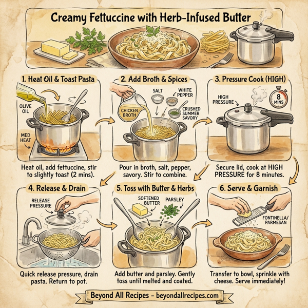 Creamy Fettuccine with Herb-Infused Butter instructions