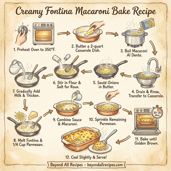 Creamy Fontina Macaroni Bake instructions