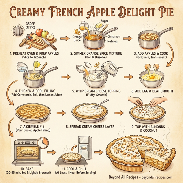 Creamy French Apple Delight Pie instructions