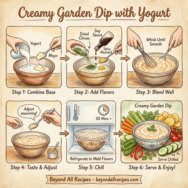 Creamy Garden Dip with Yogurt instructions