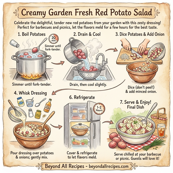 Creamy Garden Fresh Red Potato Salad instructions