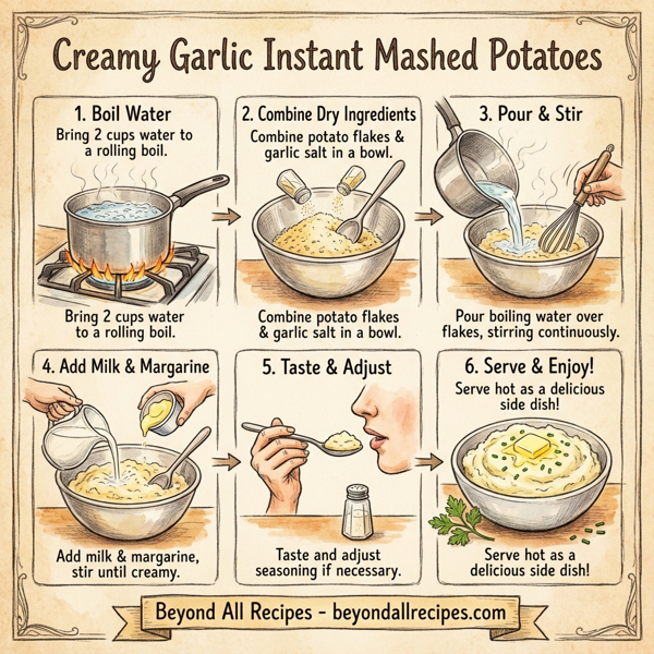Creamy Garlic Instant Mashed Potatoes instructions