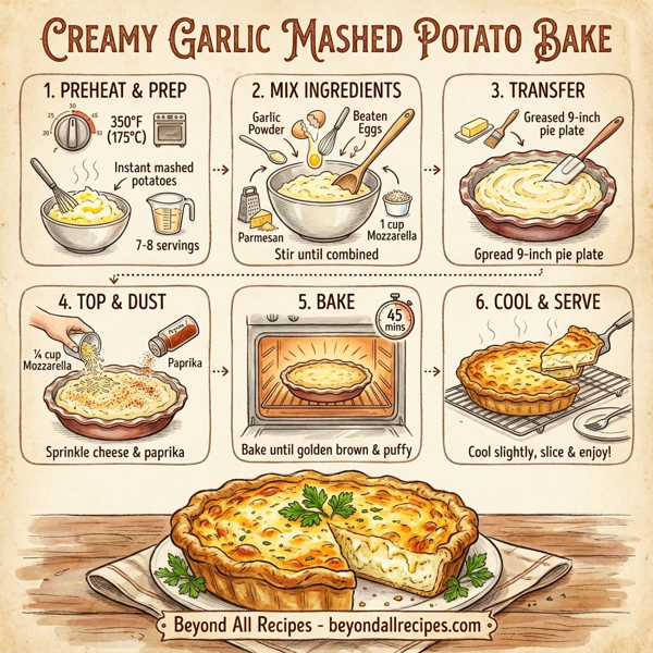 Creamy Garlic Mashed Potato Bake instructions