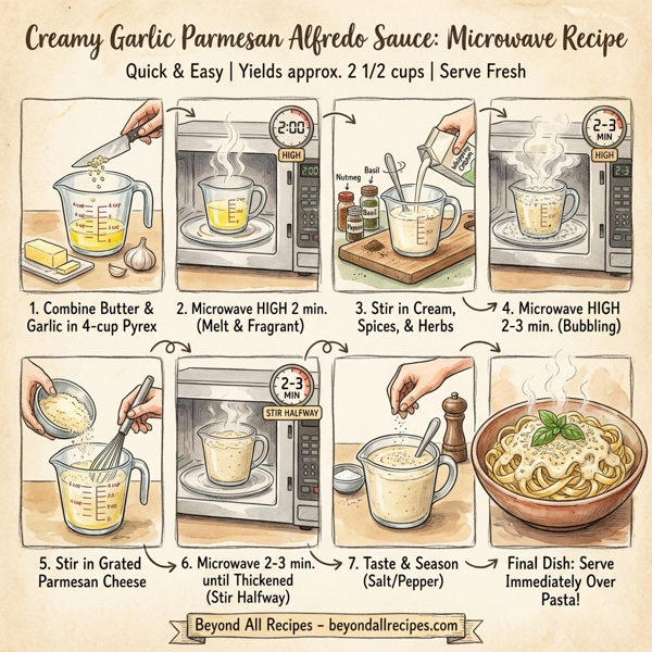 Creamy Garlic Parmesan Alfredo Sauce instructions