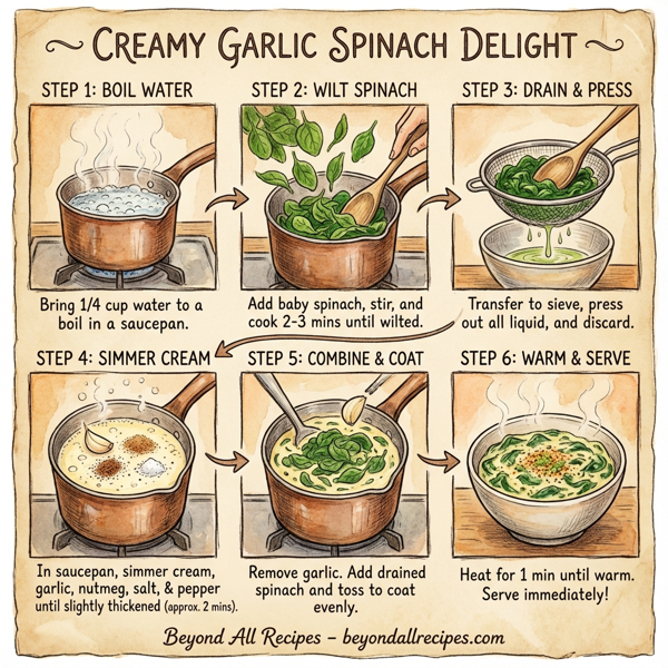 Creamy Garlic Spinach Delight instructions