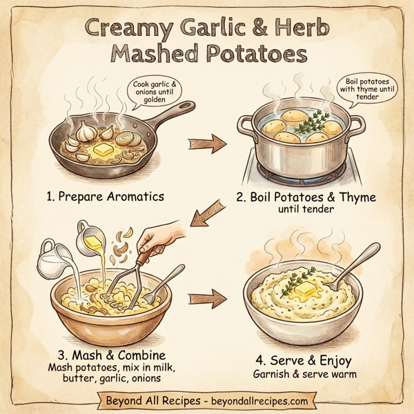 Creamy Garlic & Herb Mashed Potatoes instructions