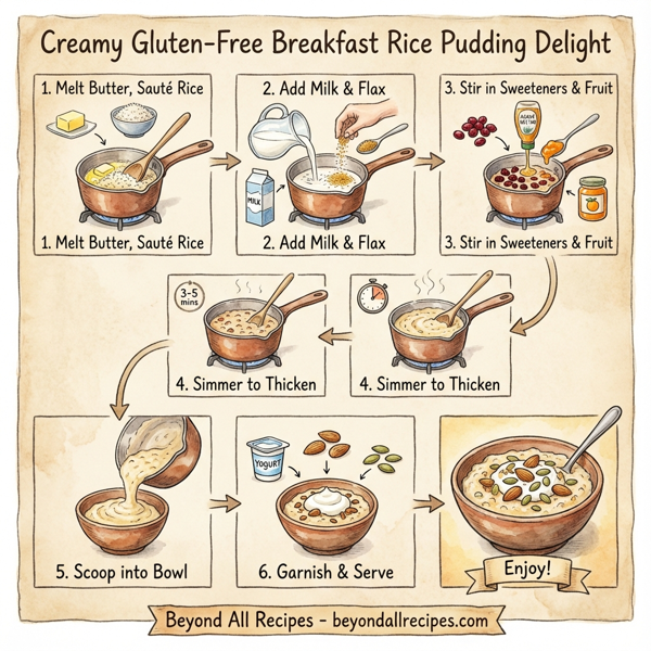 Creamy Gluten-Free Breakfast Rice Pudding Delight instructions