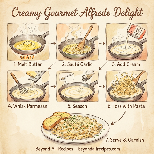 Creamy Gourmet Alfredo Delight instructions