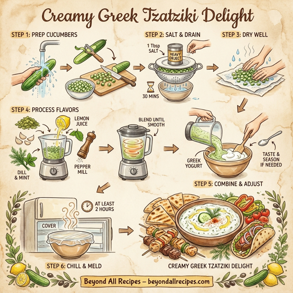Creamy Greek Tzatziki Delight instructions