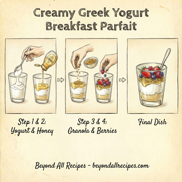 Creamy Greek Yogurt Breakfast Parfait instructions