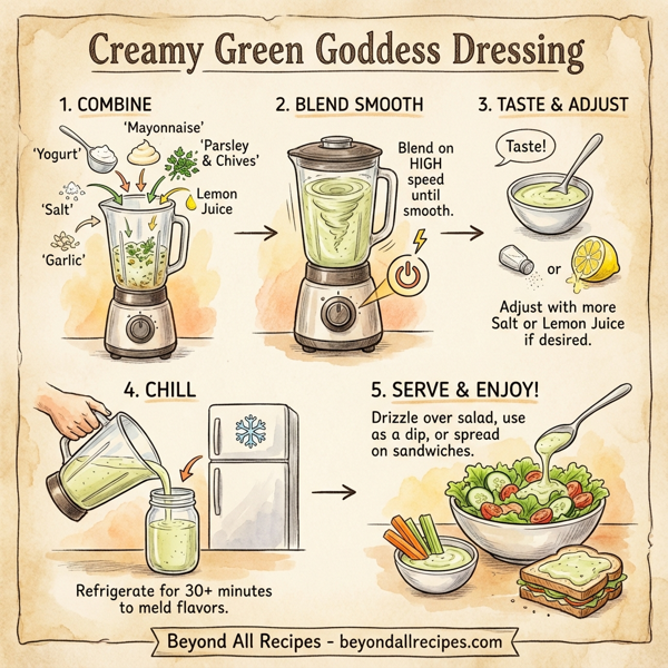 Creamy Green Goddess Dressing instructions