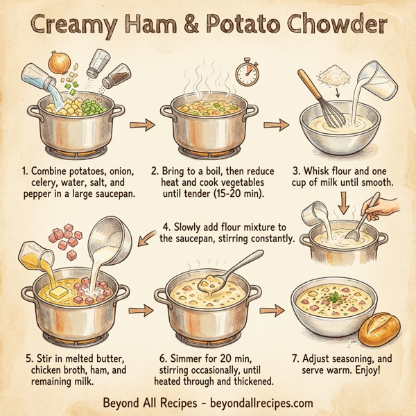 Creamy Ham & Potato Chowder instructions