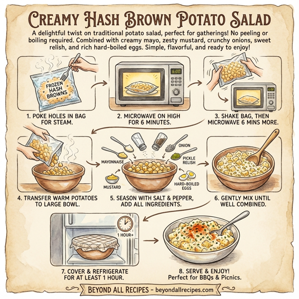 Creamy Hash Brown Potato Salad instructions