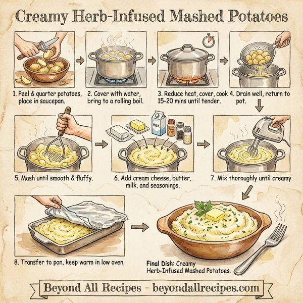 Creamy Herb-Infused Mashed Potatoes instructions