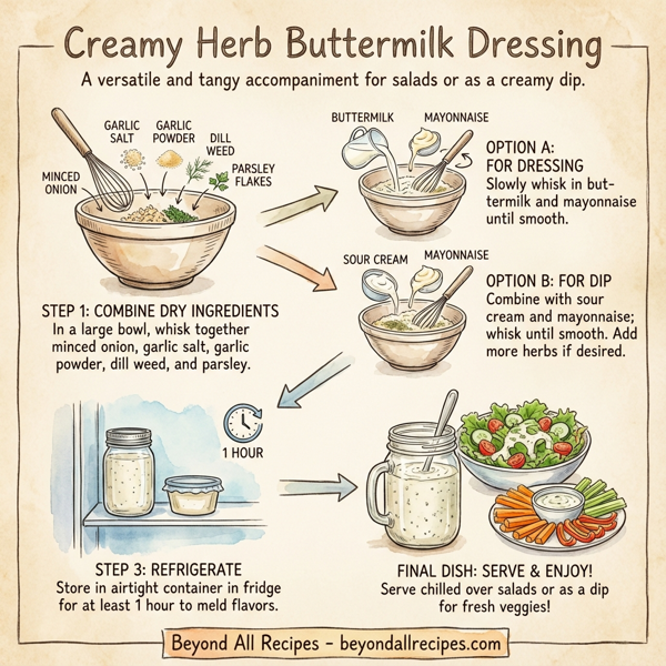Creamy Herb Buttermilk Dressing instructions