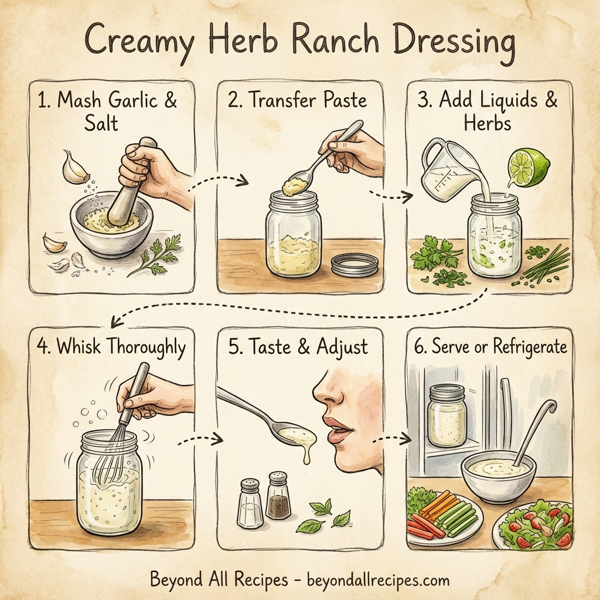 Creamy Herb Ranch Dressing instructions