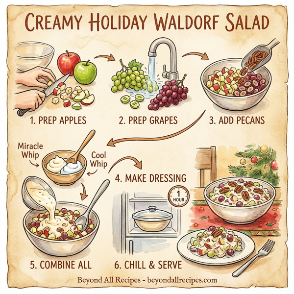 Creamy Holiday Waldorf Salad instructions