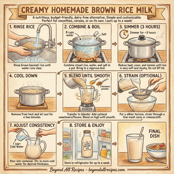 Creamy Homemade Brown Rice Milk instructions