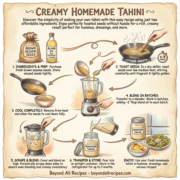 Creamy Homemade Tahini instructions