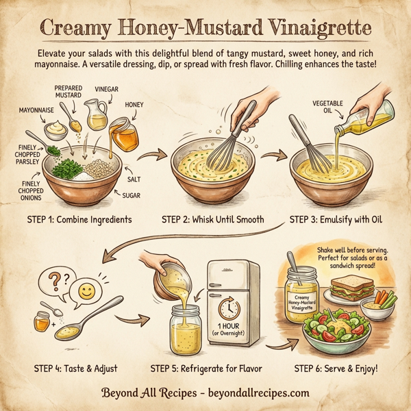 Creamy Honey-Mustard Vinaigrette instructions