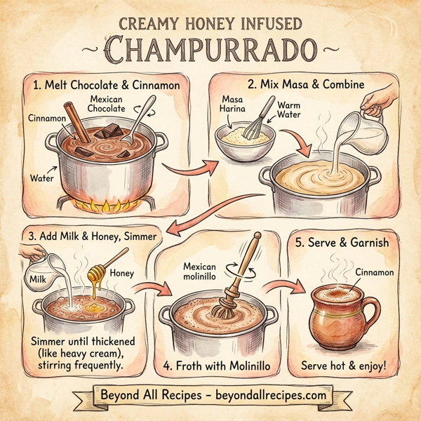 Creamy Honey Infused Champurrado instructions
